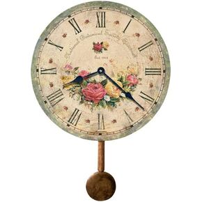 Howard Miller Declo Wall Clock II 549-663 – Antique & Round with Quartz Movement