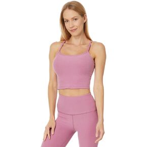 Beyond Yoga Women's Spacedye Slim Racerback Cropped Tank Top Orchid Blossom Heather X-Small