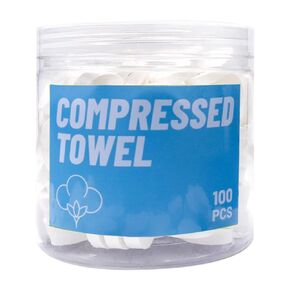 Canned Compressed Towels Portable Compressed Coin Tissue,Compressed Towel,Disposable Napkins Mini Magic Coin Tissues Portable for Camping Home Beauty Travel Sports Outdoor 100 PCS(9x10in)