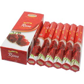 Govinda Incense - Rose - 120 Incense Sticks, Masala Coated Incense
