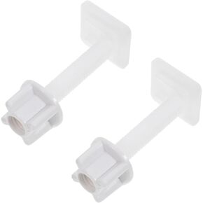 4Pcs plastic screwdriver white screws plastic washers toilet bolt screws plastic toilet top mount toilet hinge toilet seat screws toilet lid Component tool bolt cover universal