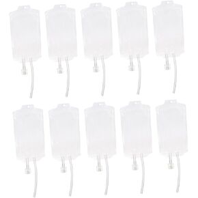 10pcs Halloween Drink Bags Reusable Party Drink Containers for Halloween Party Supplies Funny Bag Drink Pouches for Vampire Cosplay and Pranks