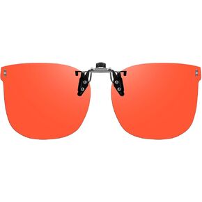Clip On Blue Light Blocking Glasses for Prescription Glasses Women Men, Fit Over Glasses for Computer, TV, Gaming