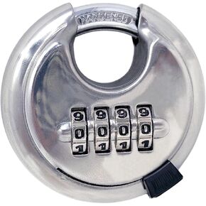 60 Disc Padlock with Combination Locks Keyless Security Code Circle Stainless Steel Lock for Gym, School, Outdoor Use, Home and Office Security Wholesale Bulk Lot