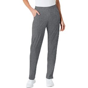 WonderWink W123 Women’s Flat-Front Double Cargo Pant — Charcoal Heather, X-Large