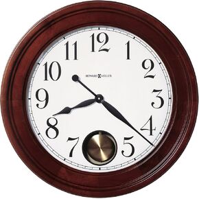 Howard Miller Griffith Gallery Wall Clock 625-314 – Oversized Windsor Cherry with Quartz Movement