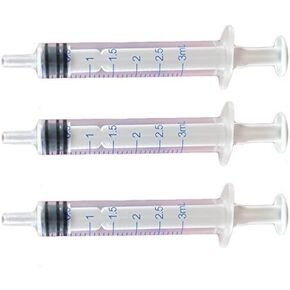 Oral Syringe - 3 mL - Best for Dispensing Liquids and Oils - Individually Wrapped - 5 pcs by BioRx