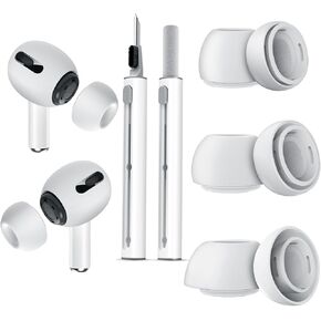 Compatible with AirPods Pro 2nd/1st Generation Replacement Ear Tips,with Noise Reduction Hole & Built-in dust Guard Screen,，Silicon Ear Tips with Portable Storage Box，3 Sizes (S/M/L)-Black in Saudi Arabia