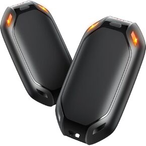 Hand Warmers Rechargeable, 2 Pack Reusable Handwarmers 6000mAh Hot Hands 10Hrs Long Lasting, 3 Heat Levels Electric Portable Pocket Heater Outdoor Activities, Winter Gift Women Men Kids