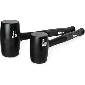 Titan 63220 2-Piece Rubber Mallet Set Includes 16oz and 32oz