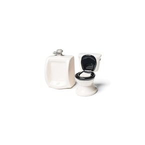BigMouth Inc Toilet and Urinal Novelty Salt and Pepper Shaker Set, Funny Salt & Pepper Shakers, Hilarious Ceramic Kitchen Decor, Unique Gag Gift for Rednecks