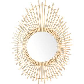 Safavieh Home Harson Gold Oval Sunburst 26-inch High Decorative Accent Mirror