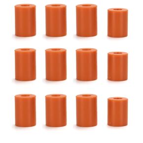 3D Printer Heat Bed Leveling Parts,Silicone Column Solid Mounts,Leveling Spring Replacement Part (12 Pack)