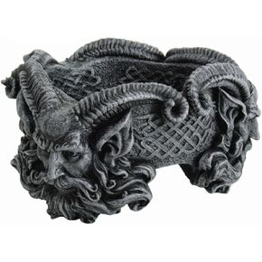 Pacific Giftware 5.5 Inch Pan Character Cold Cast Resin Figurine Ashtray, Gunmetal