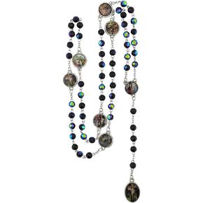 Chaplet of Seven Sorrows Rosary | Includes Pouch and Instructions | Catholic Meditation Prayer | Color Images Depicting Each of the 7 Dolors | Great Gift for First Sacraments and Lent