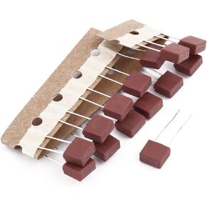 uxcell 15Pcs 250V 2A Square Type Slow Blow Radial Lead Micro Fuse for Electronic Parts PCB LCD Repair Replacement