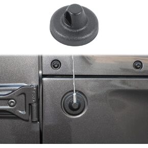 PDKLIN for Jeep Radio Antenna Base Cover Decoration Trim Compatible with Jeep Wrangler 2007-2023 JK JKU JL JLU/Gladiator JT 2020-2023, Carbon Fiber Grain, Exterior Accessories