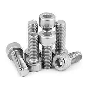 M4-0.7 * 6mm Socket Head Cap Screw,Metric Socket Bolt,Full Thread,Allen Hex Drive, Bright Finish, Machine Thread, Coarse Thread UNC, 304 Stainless Steel, (M4 x6mm-50pcs)