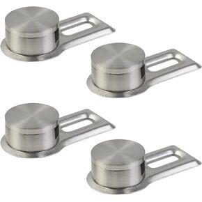 4 قطع من مشابك تثبيت مرآة فضية من Wealrit، دعامات مرآة بدون إطار، أجهزة تركيب مرآة، حاملات مرايا، شماعات مرآة لمرآة حائط سميكة 4-7 مم in Kuwait