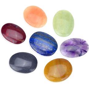 Chakra Gemstone – 7 Chakra Balancing Aura Healing Chakra Gemstone for – Psychic Growth Improve Love Relationship - Stable Mind Meditation Aid Yoga