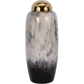 Sagebrook Home 17" H Urn W/Gold Lid, Multi
