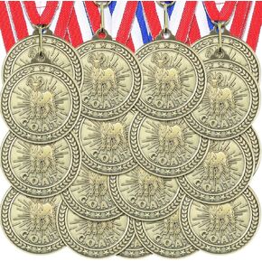 Ferreve 48 Pcs Softball Award Medals with Neck Ribbons Sports Awards Sports Day Favors Prizes for Sports Competitions Party Winner Gift