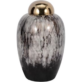 Sagebrook Home 14" H Urn W/Gold Lid, Multi