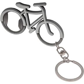 Zinc Alloy Bicycle Beer Bottle Opener Key Chain Car Pendant, Gift to Relatives and Friends on Festivals, Light and Easy to Carry, Suitable for all Beer Bottle Caps (grey)