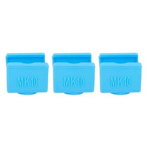 3pcs Blue MK10 Silicone Socks Instead Ceramic Insulation for Wanhao Duplicator D4/I3/Dremel i3 Makerbot 2 QIDI Tech Flashforge Silicone Heater Block Cover 3D Printer Parts and Accessories