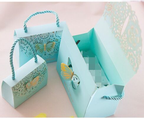 Eyxia Wedding Favor Boxes Flower Laser Cut Party Favors Bags Baby Shower Candy Holders Gift Box Set Butterfly Event Decoration Wholesale 20pcs Blue in Saudi Arabia