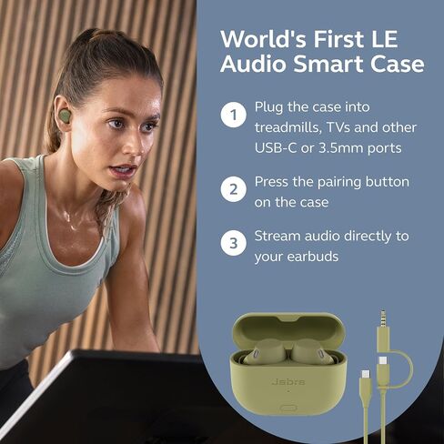 Jabra Elite 8 Active Gen 2 Bluetooth Wireless Earbuds with Dolby Audio Spatial Sound - Advanced Workout Waterproof Headphones with Noise Cancelling, Military Grade with Smart Case - Navy in Saudi Arabia