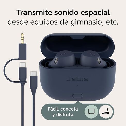 سماعات أذن Jabra Elite 8 Active Gen 2 بلوتوث لاسلكية مع صوت دولبي الصوتي المكاني - سماعات رأس مقاومة للماء للتمرين مع خاصية إلغاء الضوضاء، درجة عسكرية مع حافظة ذكية - كحلي in Saudi Arabia
