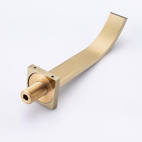 Brass Wall Faucet Brushed Gold Wall Mounted Bathroom Faucet, Wall Mount Bathroom Sink Faucet, Dual Lever Handle, Rough-in Valve Included, Pt001-BG in Saudi Arabia