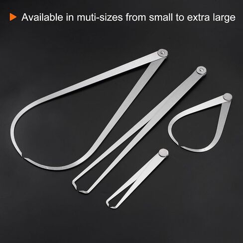 uxcell 2pcs Outside Caliper 300mm 12 Inch 410 Stainless Steel Firm Friction Joint for Internal Measurements in Saudi Arabia