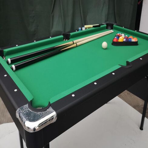 5.5 FT 3-in-1 Portable Pool Table,Stable Pool Table,Mini Billiard Table,Billiard Table,Table Tennis,Dining Table,with Safety Anti Collapse Locks Legs,for Adult/Teenagers/Kids/Fami in Saudi Arabia