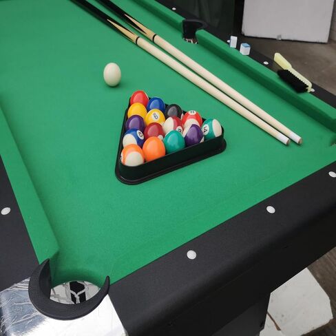 5.5 FT 3-in-1 Portable Pool Table,Stable Pool Table,Mini Billiard Table,Billiard Table,Table Tennis,Dining Table,with Safety Anti Collapse Locks Legs,for Adult/Teenagers/Kids/Fami in Saudi Arabia