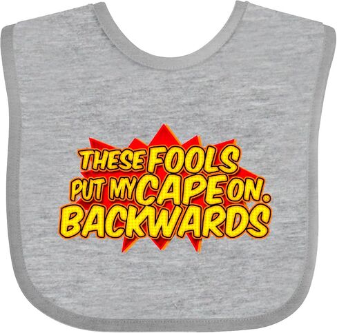 إنكتاستيك هؤلاء الحمقى يضعون عباءتي على Backwards® Red Baby Bib أبيض وأسود Edc5 in Saudi Arabia