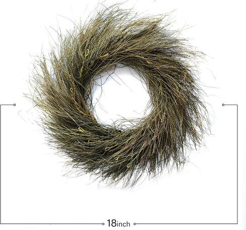 TEMPUS 20 inch Fall Wreath for Front Door Premium Artificial Wreath Fall Decorations DIY for Farmhouse Home Outdoor/Indoor in Saudi Arabia