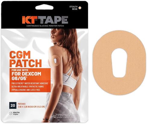 شريط KT، رقعة Dexcom G7 CGM، لاصق Pro Extreme مقاوم للماء، نسيج صناعي مسامي للغاية in Saudi Arabia