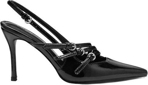 CIDER Buckle-embellished Slingback Pointed Toe Heels in Saudi Arabia
