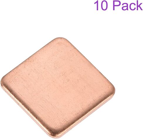 DMiotech 20 Pack 15 x 15 x 1.2mm Copper Pad Thermal Kit IC Chips Heatsink Cooler Shim for Cooling PC Laptop in Saudi Arabia