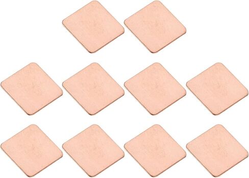 DMiotech 20 Pack 15 x 15 x 1.2mm Copper Pad Thermal Kit IC Chips Heatsink Cooler Shim for Cooling PC Laptop in Saudi Arabia