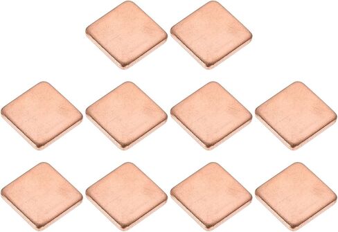 DMiotech 20 حزمة 15 × 15 × 1.2 مم مجموعة وسادة نحاسية حرارية IC رقائق غرفة تبريد تبريد الرقائق لتبريد الكمبيوتر المحمول in Saudi Arabia