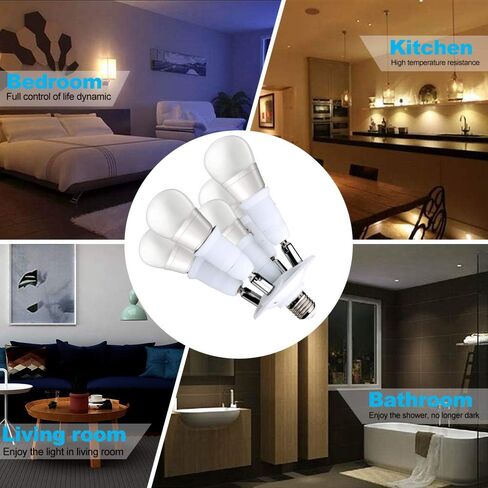 8T8 5 in 1 E26 Light Bulb Socket Splitter Converter Adapter 360 Degree Adjustable I Stardand LED Lamp Base Holder, Each Port 60 Watt, Total 300 Watt in Saudi Arabia