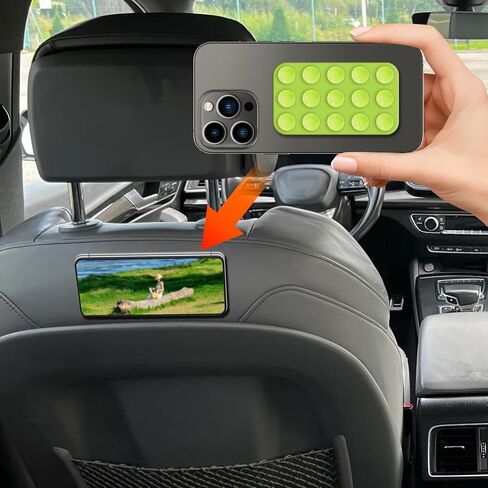 Silicone Suction Phone Case Adhesive Mount, Suction Phone Case Mount, Non Slip Suction Cup Phone Mount, 2.87″ x 1.65″ Strong Grip Holder for Selfies & Videos for Cell Phone (k1-purple) in Kuwait