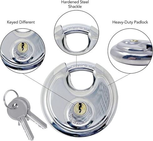 60 Disc Padlock with Combination Locks Keyless Security Code Circle Stainless Steel Lock for Gym, School, Outdoor Use, Home and Office Security Wholesale Bulk Lot in Saudi Arabia