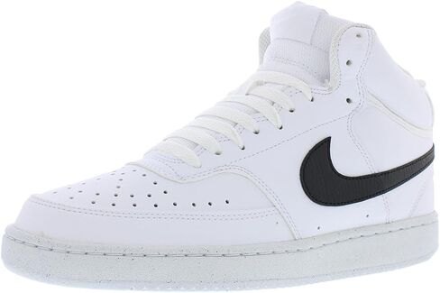 حذاء Nike Court Vision Mid NN للرجال مقاس 9، اللون: أبيض/أسود/أبيض in Saudi Arabia