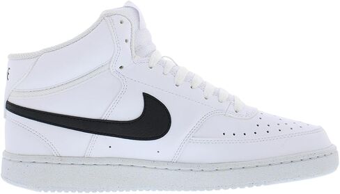 حذاء Nike Court Vision Mid NN للرجال مقاس 9، اللون: أبيض/أسود/أبيض in Saudi Arabia