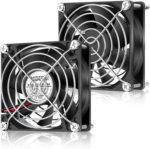 Small 4010 High Speed DC 12V Brushless 40mm x 10mm Dual Ball Bearing Mini 6500RPM Cooling Fan for Electronic Products 3D Printer Cooler 2-Pack in Saudi Arabia