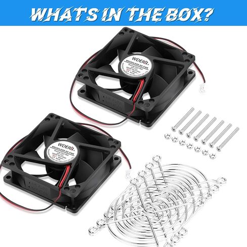 Small 4010 High Speed DC 12V Brushless 40mm x 10mm Dual Ball Bearing Mini 6500RPM Cooling Fan for Electronic Products 3D Printer Cooler 2-Pack in Saudi Arabia